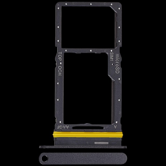 Carrellino SIM singola per Samsung Galaxy A17 4G (A175 / 2025) (Premium) (Nero)