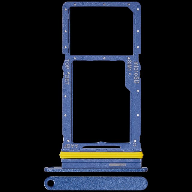 Carrellino SIM singola per Samsung Galaxy A17 5G (A176 / 2025) (Premium) (Blu)