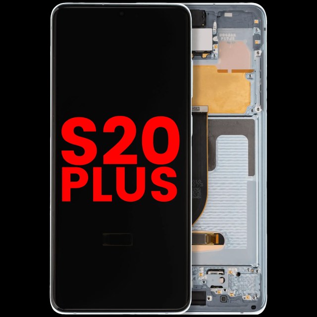 Display OLED completo con Frame per Samsung Galaxy S20 Plus 5G (Cloud Blu)