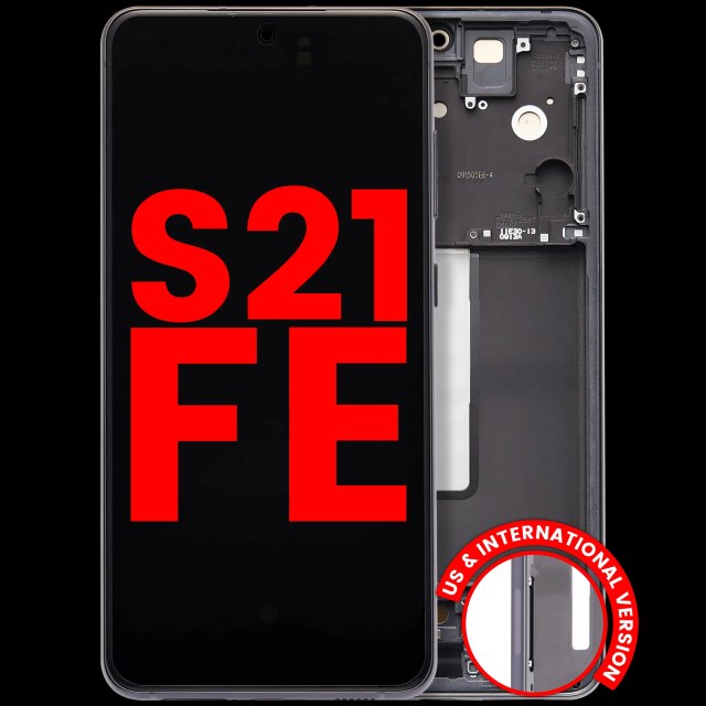 Display OLED completo con Frame per Samsung Galaxy S21 FE 5G (US e International Version) (Grafite)