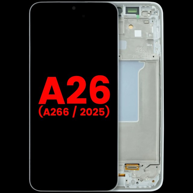 Display OLED completo con Frame per Samsung Galaxy A26 5G (A266 / 2025) (Bianco)