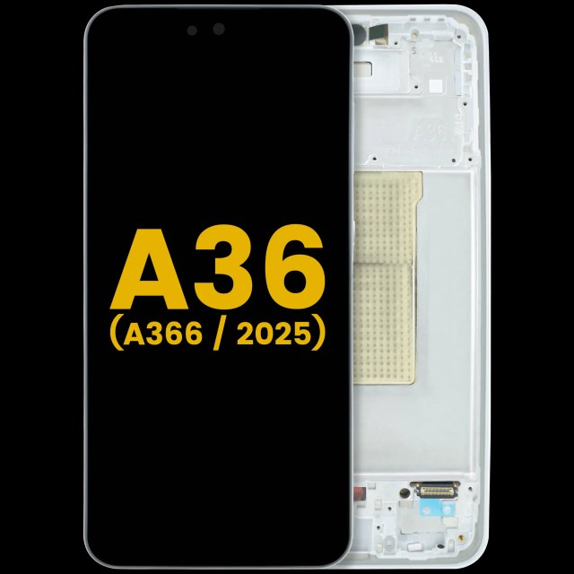 Display OLED completo con Frame per Samsung Galaxy A36 5G (A366 / 2025) (Refurbished) (Bianco)