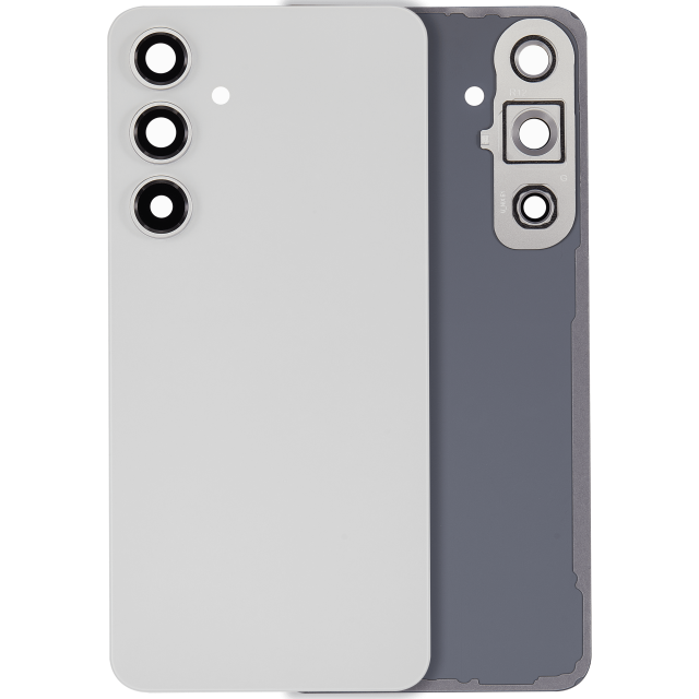 vetro cover posteriore con Vetro fotocamera per Samsung Galaxy S24 FE (No Logo) (Grigio)