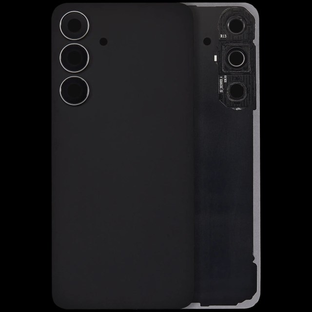 vetro cover posteriore con Vetro fotocamera per Samsung Galaxy S25 FE (No Logo) (Jetblack)