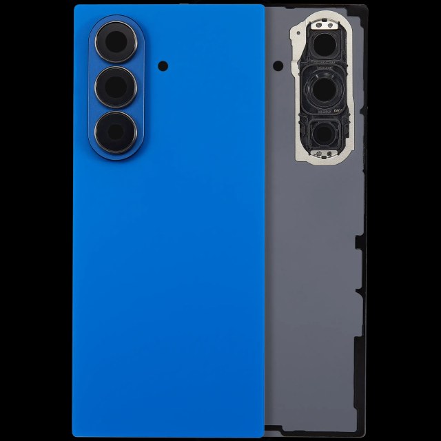 vetro cover posteriore con Vetro fotocamera per Samsung Galaxy Z Fold 7 5G (F966) (No Logo) (Blu Shadow)