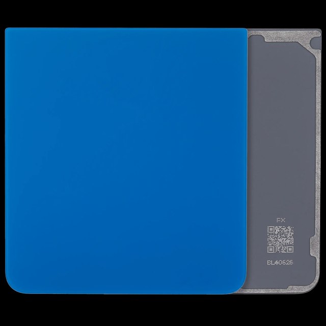 Bottom vetro cover posteriore per Samsung Galaxy Z Flip 7 5G (F766) (No Logo) (Blu Shadow)