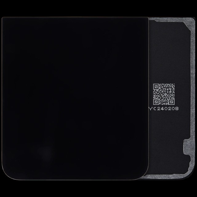 Bottom vetro cover posteriore per Samsung Galaxy Z Flip 7 FE 5G (F761) (No Logo) (Nero)