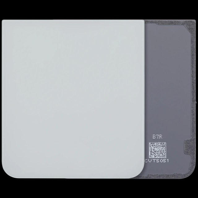 Bottom vetro cover posteriore per Samsung Galaxy Z Flip 7 FE 5G (F761) (No Logo) (Bianco)