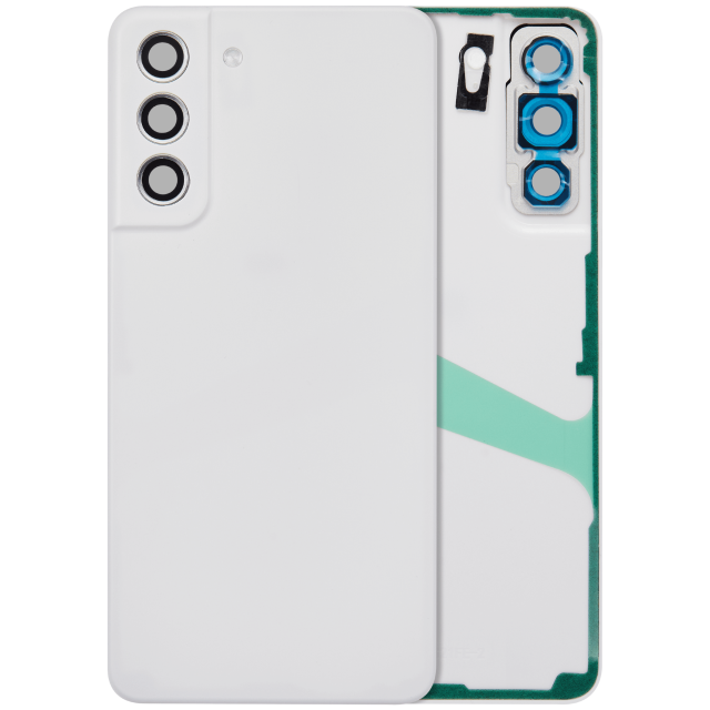 vetro cover posteriore con Vetro fotocamera per Samsung Galaxy S21 FE 5G (No Logo) (Bianco)