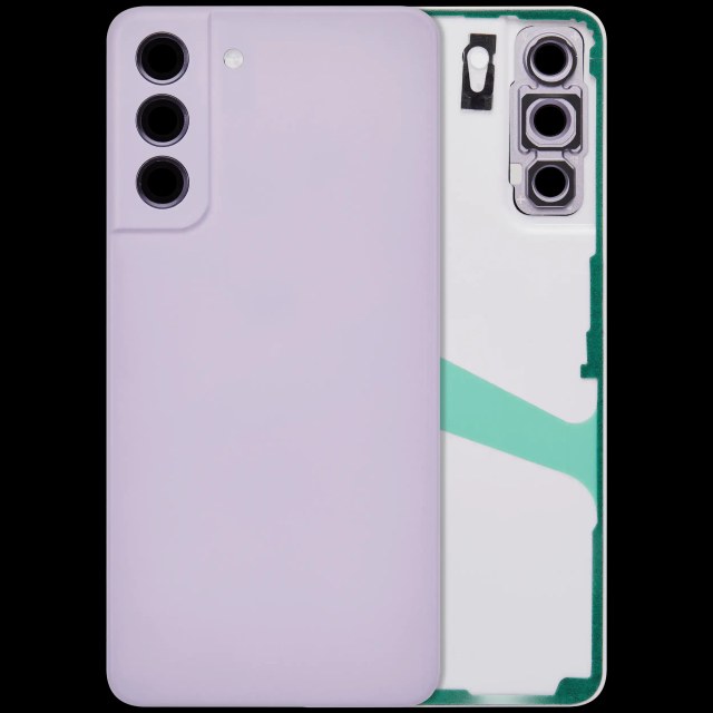 vetro cover posteriore con Vetro fotocamera per Samsung Galaxy S21 FE 5G (No Logo) (Lavanda)