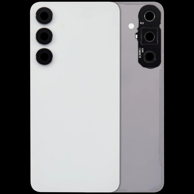 vetro cover posteriore con Vetro fotocamera per Samsung Galaxy S25 FE (No Logo) (Bianco)