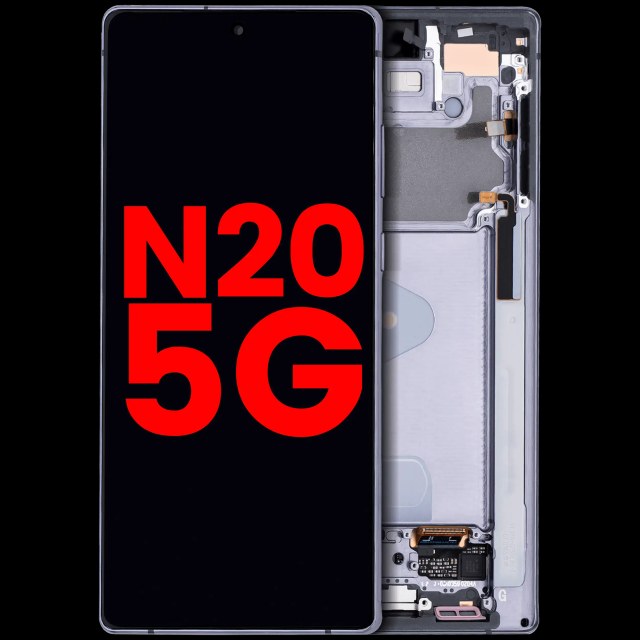 Display OLED completo con Frame per Samsung Galaxy Note 20 5G (Mystic Grigio)
