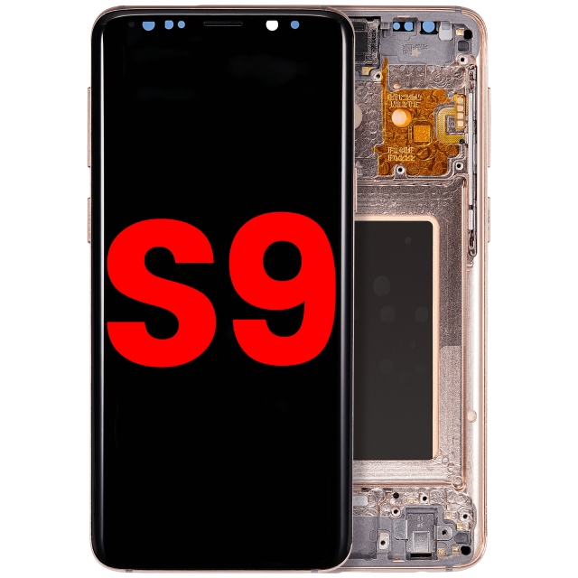 Display OLED completo con Frame per Samsung Galaxy S9 (Sunrise Oro)