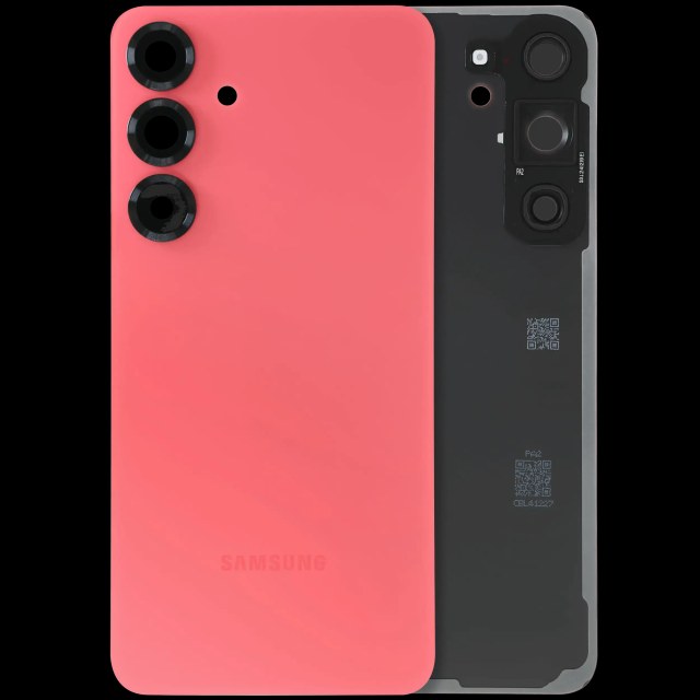 vetro cover posteriore con Vetro fotocamera per Samsung Galaxy S25 Plus 5G (Service Pack) (Coral Rosso)