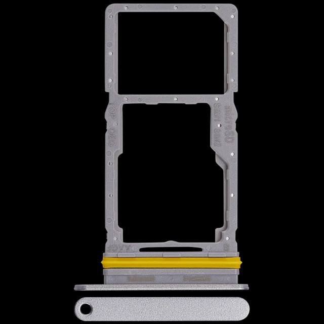 Carrellino doppia SIM per Samsung Galaxy A17 4G (A175 / 2025) (Premium) (Grigio)