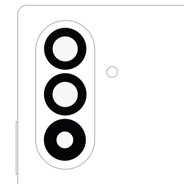 Lente fotocamera posteriore (solo vetro) con adesivo per Samsung Galaxy Z Fold 7 (F966) (10 pezzi)