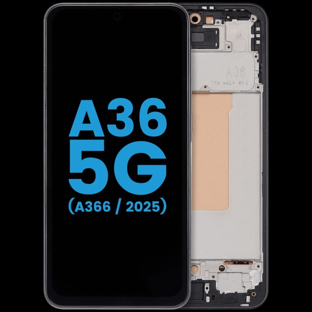Display LCD completo con Frame per Samsung Galaxy A36 5G (A366/ 2025)(6.58" ) (US Version) (Nero)