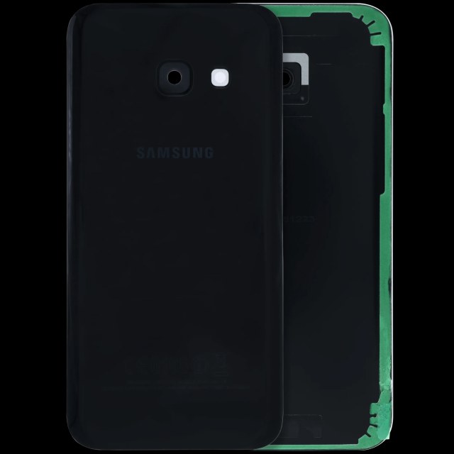 Cover posteriore con Vetro fotocamera compatibile per Samsung Galaxy A3 (A320) (Service Pack) (Nero)