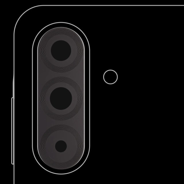 Lente fotocamera posteriore (solo vetro) con adesivo per Samsung Galaxy A36 5G (A366 / 2025)