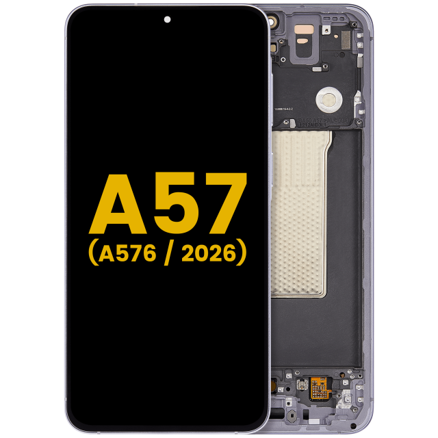 Display OLED completo con Frame per Samsung Galaxy A57 5G (A576 / 2026) (Refurbished) (Lilac)