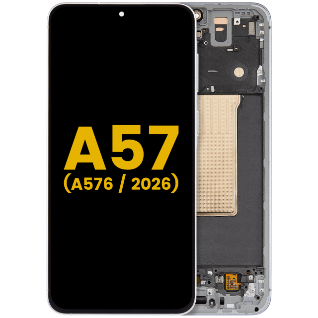 Display OLED completo con Frame per Samsung Galaxy A57 5G (A576 / 2026) (Refurbished) (Icyblue)