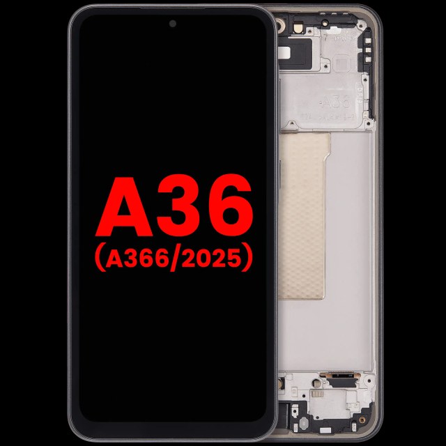Display OLED completo con Frame per Samsung Galaxy A36 5G (A366 / 2025) (Nero)