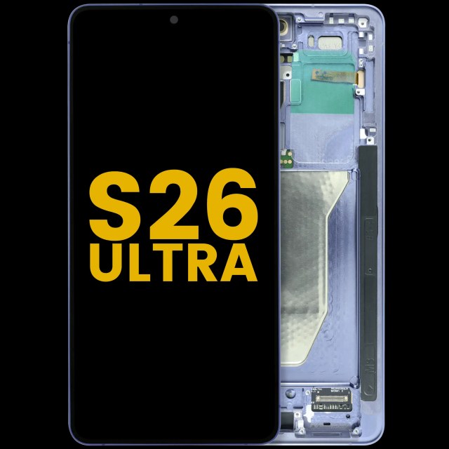 Display OLED completo con Frame per Samsung Galaxy S26 Ultra 5G (US e International) (Refurbished) (Cobalt Violet)