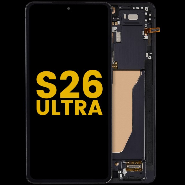 Display OLED completo con Frame per Samsung Galaxy S26 Ultra 5G (US e International) (Refurbished) (Nero)