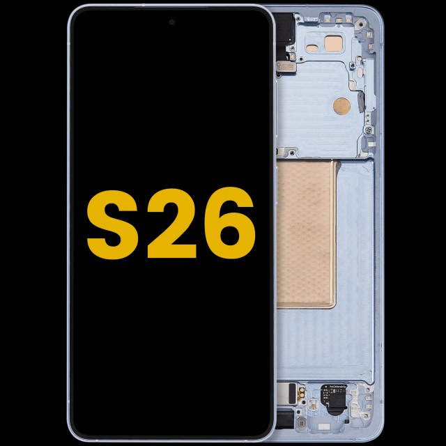 Display OLED completo con Frame per Samsung Galaxy S26 5G (US e International) (Refurbished) (Blu cielo)