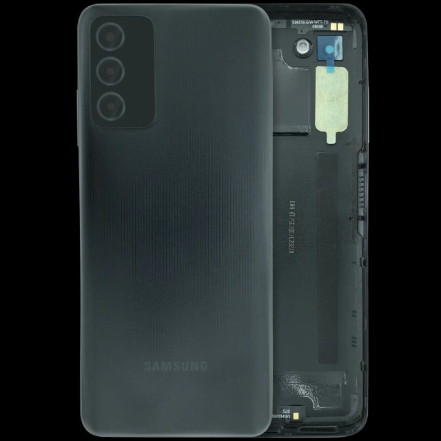 vetro cover posteriore per Samsung Galaxy A03S (A037U / 2021) (Service Pack) (Nero)