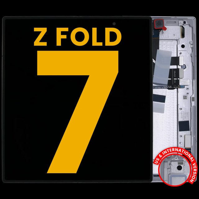 Inner Display OLED completo con Frame per Samsung Galaxy Z Fold 7 5G (US e International) (Refurbished) (Argento Shadow)