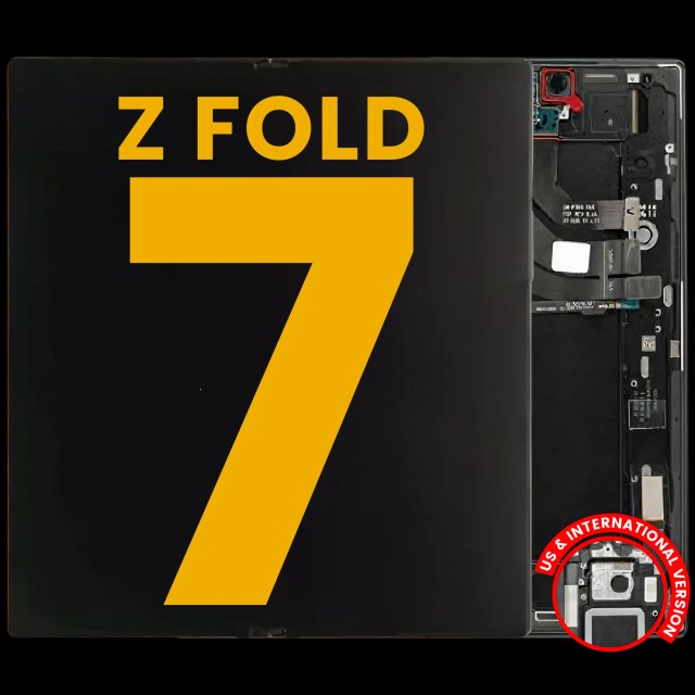 Inner Display OLED completo con Frame per Samsung Galaxy Z Fold 7 5G (US e International) (Refurbished) (Jet Nero)
