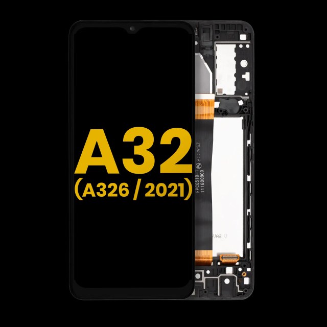 Display LCD completo con Frame per Samsung Galaxy A32 5G (A326 / 2021) (All Models) (Refurbished) (Awesome Nero)