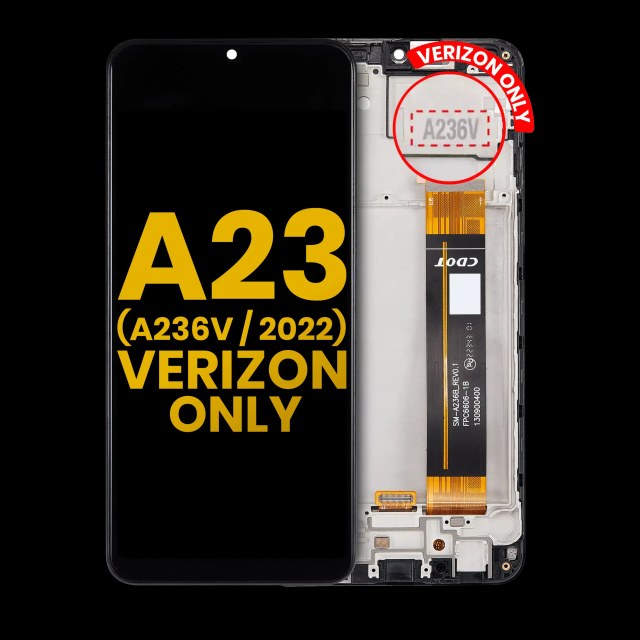 Display LCD completo con Frame per Samsung Galaxy A23 5G (A236V / 2022) (Verizon V Version) (Refurbished) (tutti i colori)