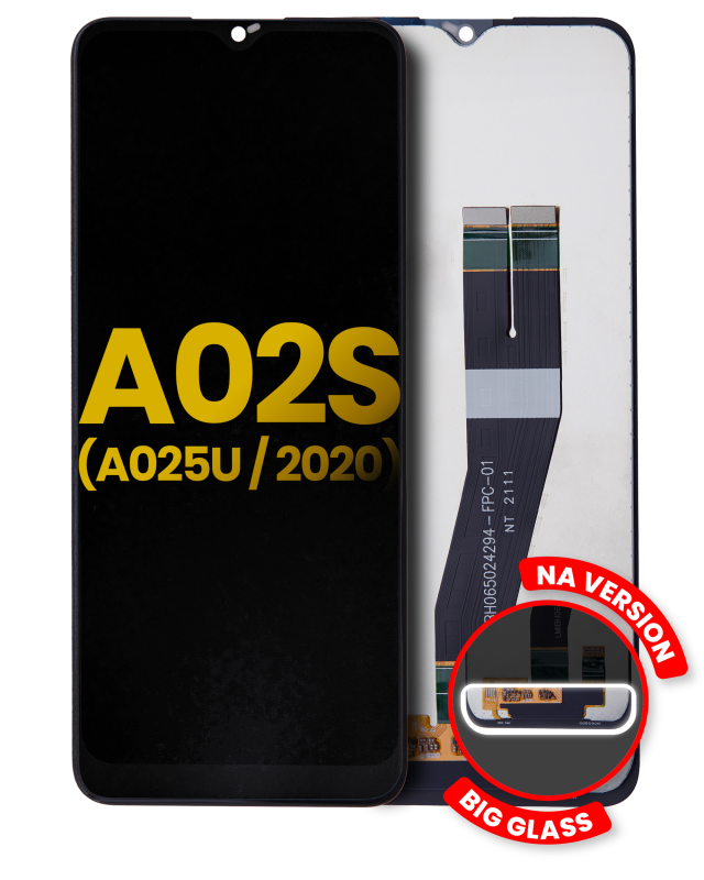 Display LCD completo senza Frame per Samsung Galaxy A02S (A025U / 2020) (US Version) (Refurbished) (tutti i colori)