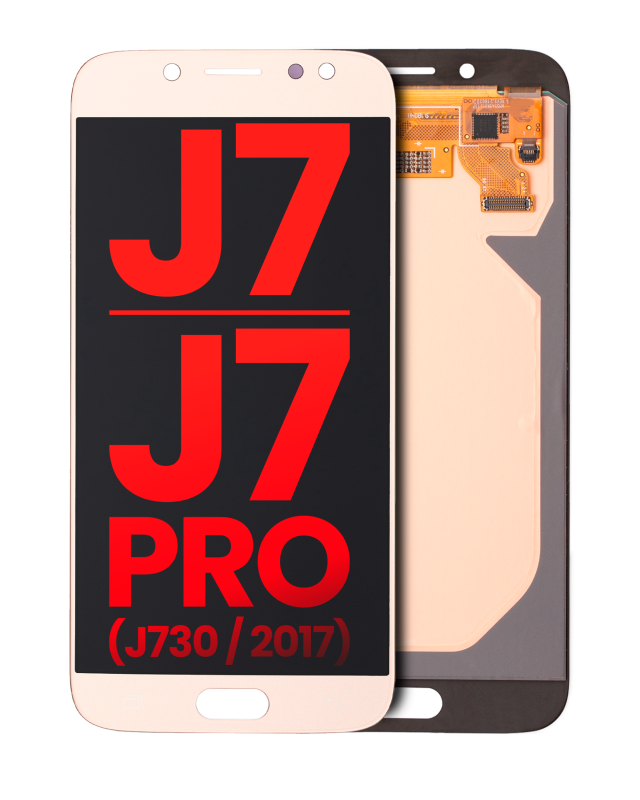 Display OLED completo senza Frame per Samsung Galaxy J7 / J7 Pro (J730 / 2017) (Oro)