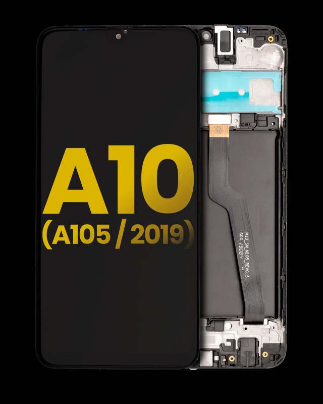 Display LCD completo con Frame per Samsung Galaxy A10 (A105 / 2019) (Single Sim) (North American Version) (Refurbished) (Nero)
