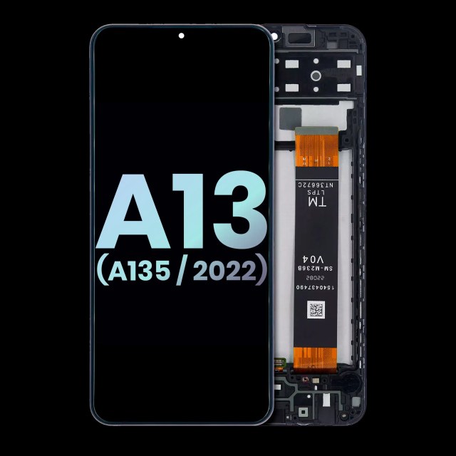 Display LCD completo con Frame per Samsung Galaxy A13 4G (A135 / 2022) (Service Pack) (tutti i colori)