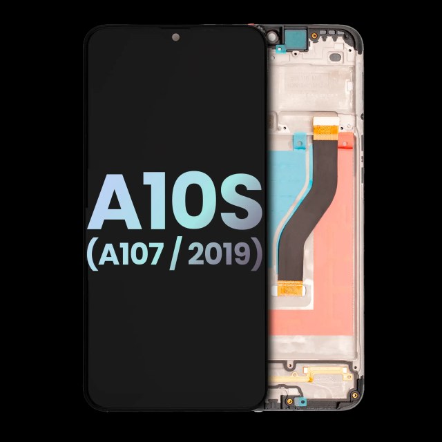 Display LCD completo con Frame per Samsung Galaxy A10s (A107 / 2019) (Service Pack) (tutti i colori)