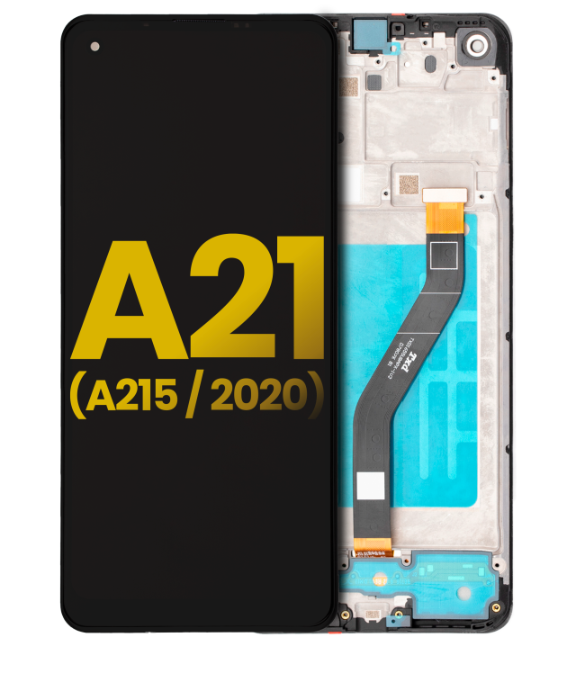 Display LCD completo con Frame per Samsung Galaxy A21 (A215 / 2020) (tutti i colori) (Refurbished)