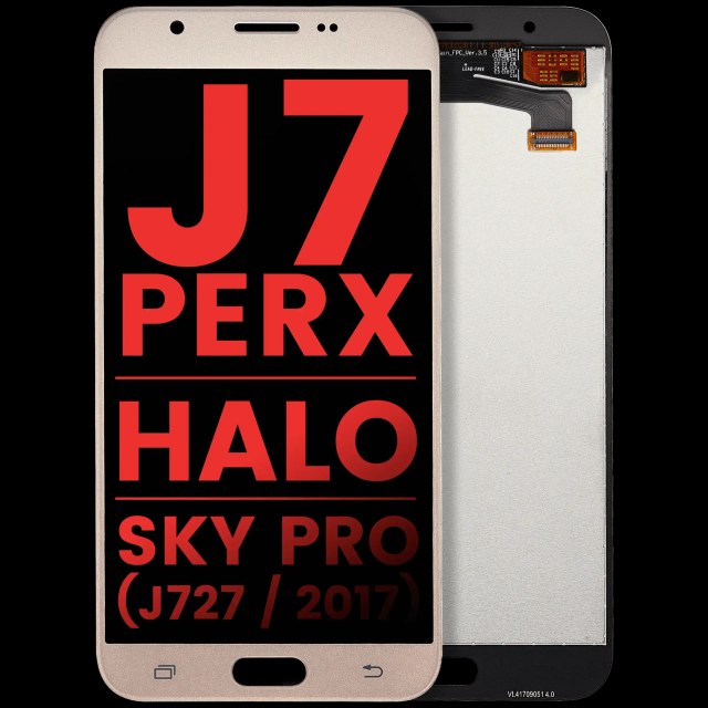 Display LCD completo senza Frame per Samsung Galaxy J7 Perx / Halo / Sky Pro (J727 / 2017) (Oro)
