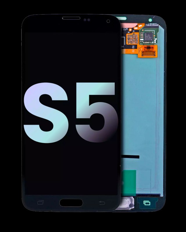 Display OLED completo senza Frame per Samsung Galaxy S5 (Service Pack) (Nero)