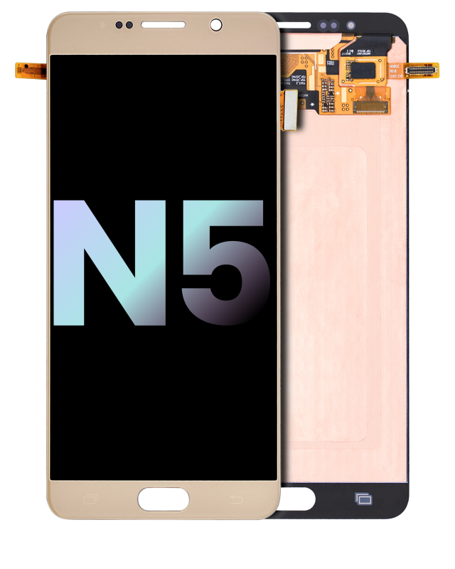 Display OLED completo senza Frame per Samsung Galaxy Note 5 (Service Pack) (Oro Platinum)