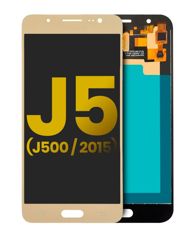 Display OLED completo senza Frame per Samsung Galaxy J5 (J500 / 2015) (Refurbished) (Oro)