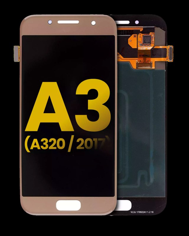 Display OLED completo senza Frame per Samsung Galaxy A3 (A320 / 2017) (Refurbished) (Oro)