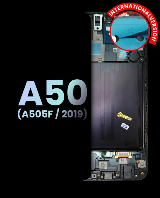 Display OLED completo con Frame per Samsung Galaxy A50 (A505F / 2019) (International Version) (Service Pack) (tutti i colori)