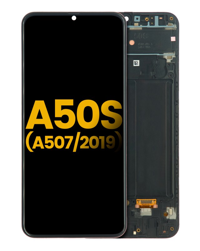 Display OLED completo con Frame per Samsung Galaxy A50s (Refurbished) (A507 / 2019) (tutti i colori)