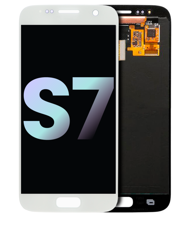 Display OLED completo senza Frame per Samsung Galaxy S7 (Service Pack) (Bianco Pearl)