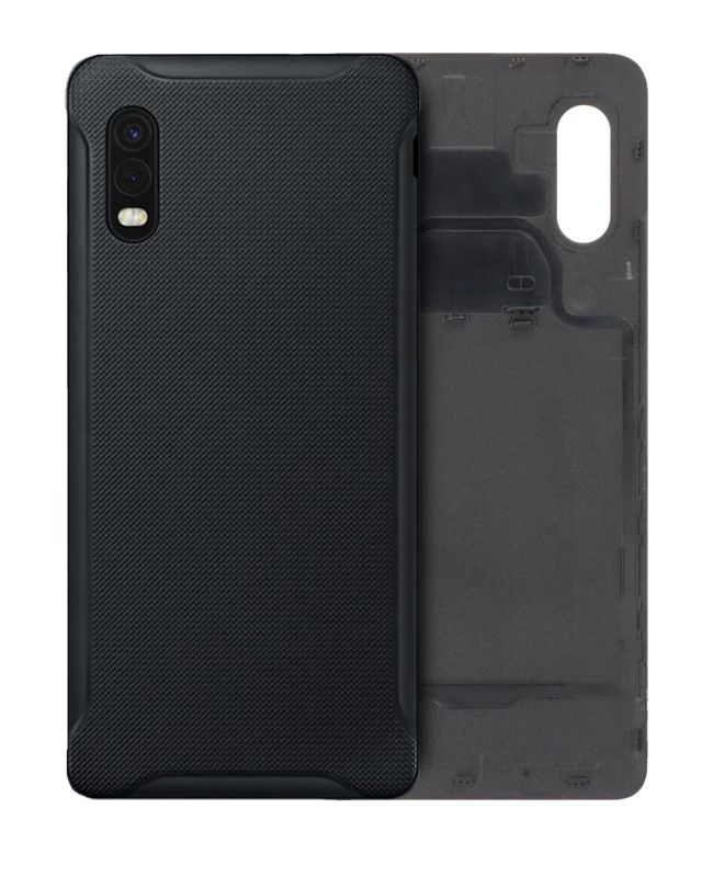 Back Cover Glass per Samsung Galaxy Xcover Pro (Service Pack) (Nero)