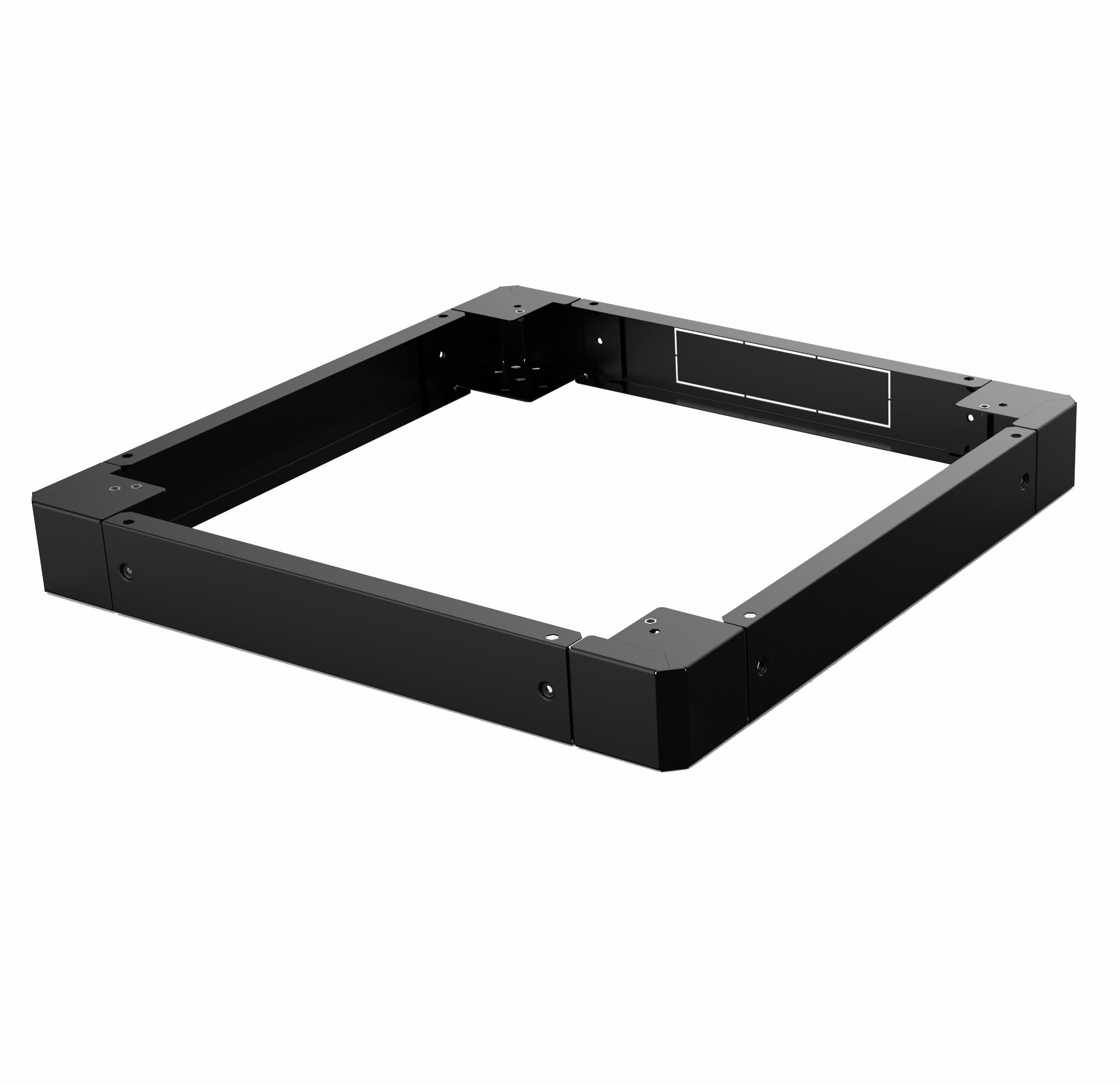 Zoccolo 600 x 600 mm per Armadi Rack Nero
